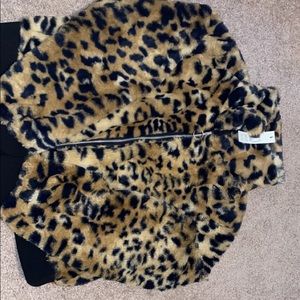 No boundaries cheetah fur jacket